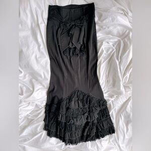 *Rare* Lip Service Gothic lace mermaid maxi skirt